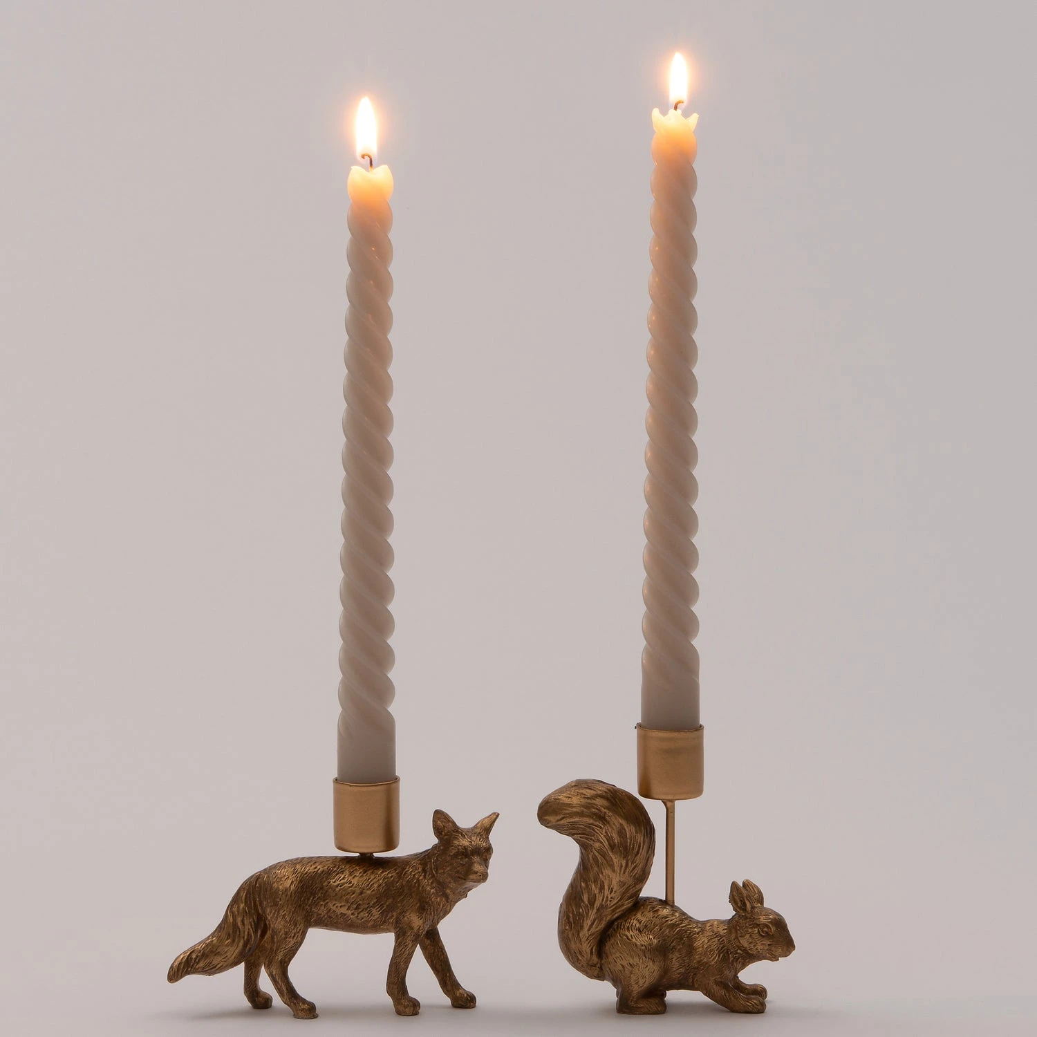 Intratuin Kandelaar Vos 11 X 3 X 8,5 Cm Goud 2 Intratuin Kandelaar Vos 11 X 3 X 8,5 Cm Goud - Afbeelding 2