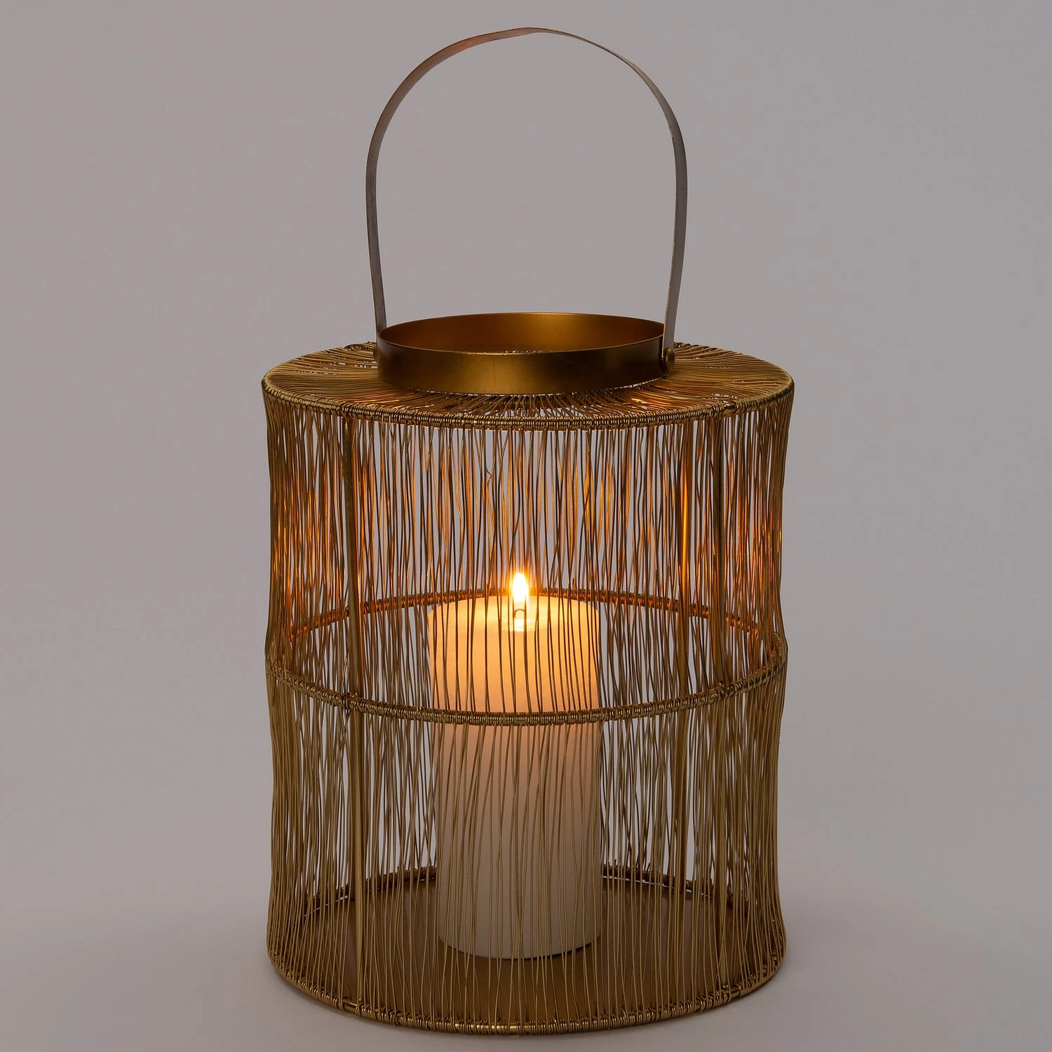 Intratuin Windlicht Goud D 20 H 26 Cm 2 Intratuin Windlicht Goud D 20 H 26 Cm - Afbeelding 2