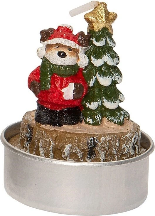 Intratuin kaars Rendier Op Boomstam Rood D 3,5 H 5,5 cm 6 stuks 1 Intratuin kaars Rendier Op Boomstam Rood D 3,5 H 5,5 cm 6 stuks