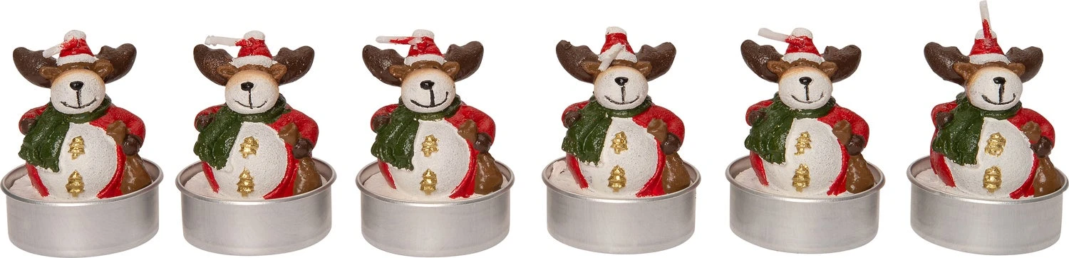 Intratuin kaars Rendier Rood D 3,5 H 5,5 cm 6 stuks 2 Intratuin kaars Rendier Rood D 3,5 H 5,5 cm 6 stuks - Afbeelding 2