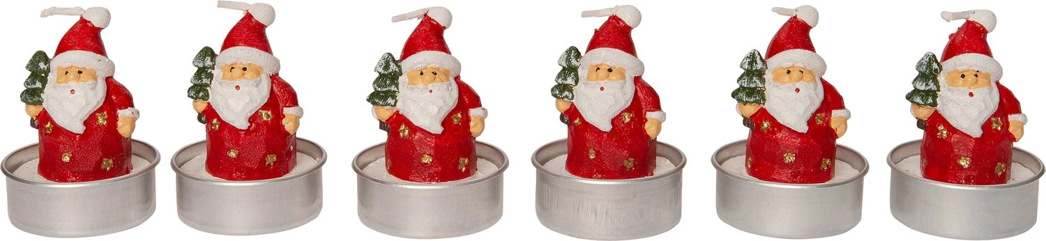 Intratuin kaars Kerstman Rood D 3,5 H 5,5 cm 6 stuks 2 Intratuin kaars Kerstman Rood D 3,5 H 5,5 cm 6 stuks - Afbeelding 2