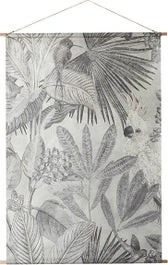 Intratuin Wanddoek Bladeren Grijs 90 X 60 Cm 1 Intratuin Wanddoek Bladeren Grijs 90 X 60 Cm