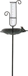 Intratuin Regenmeter Vogelbad Brons 25 X 23,5 X 91,3 Cm