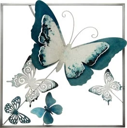 Intratuin Tuinwanddecoratie Vlinder Sam Blauw 50 X 50 X 6 Cm 1 Intratuin Tuinwanddecoratie Vlinder Sam Blauw 50 X 50 X 6 Cm