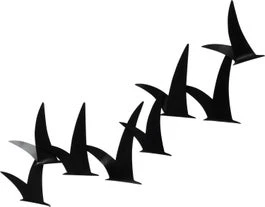 Intratuin Tuinwanddecoratie Vogels Zwart 92 X 42 X 4 Cm 1 Intratuin Tuinwanddecoratie Vogels Zwart 92 X 42 X 4 Cm