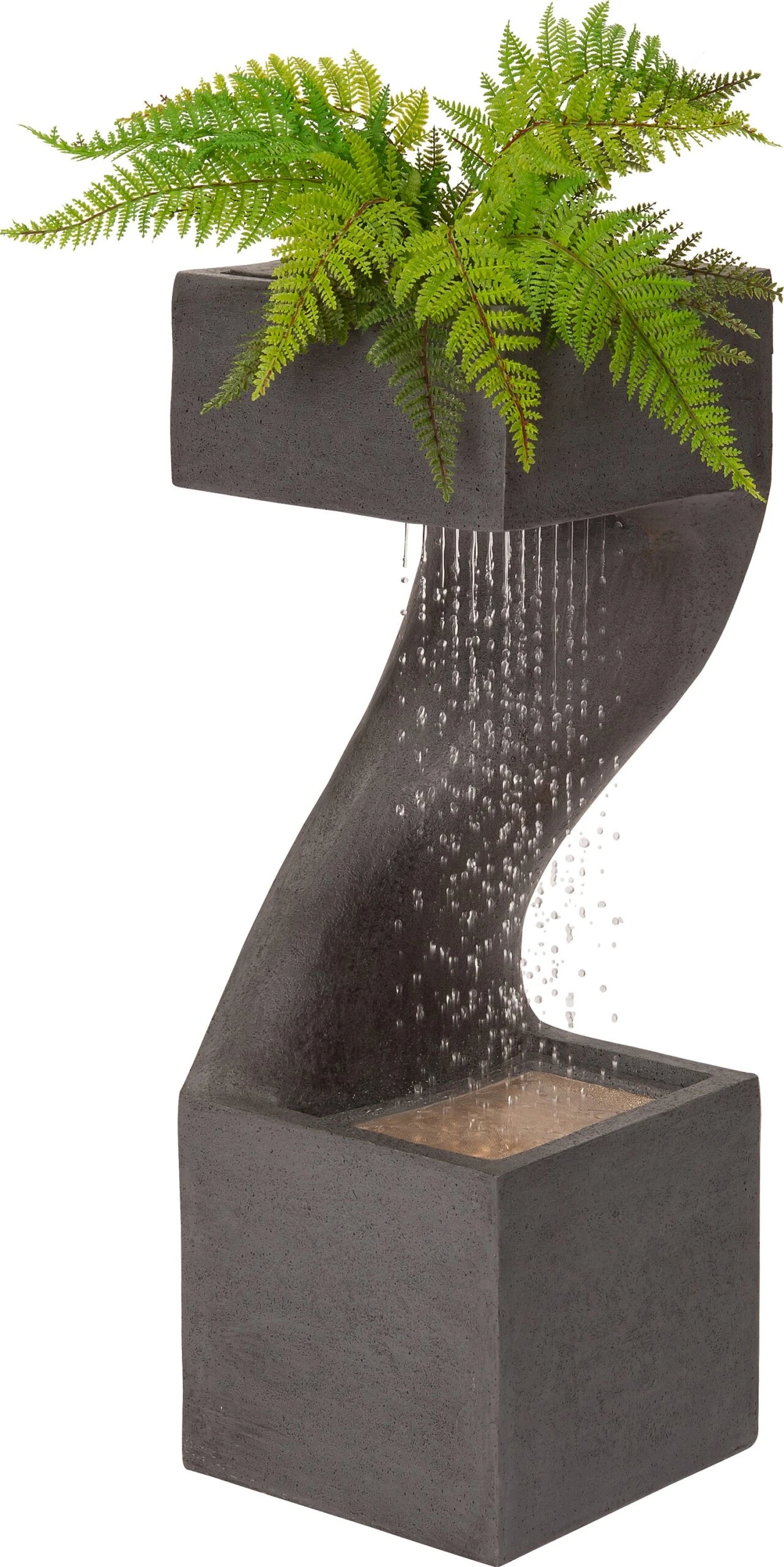 Intratuin Waterornacment Saari Grijs 27 X 27 X 77 Cm 2 Intratuin Waterornacment Saari Grijs 27 X 27 X 77 Cm - Afbeelding 2