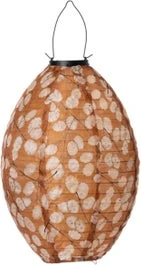 Intartuin Solar Lampion Judas Terracotta / Crème D 25 H 35 Cm