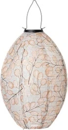 Intartuin Solar Lampion Judas Crème / Bruin D 25 H 35 Cm