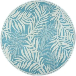 Intratuin Buitenkleed Palm Blauw D 180 Cm