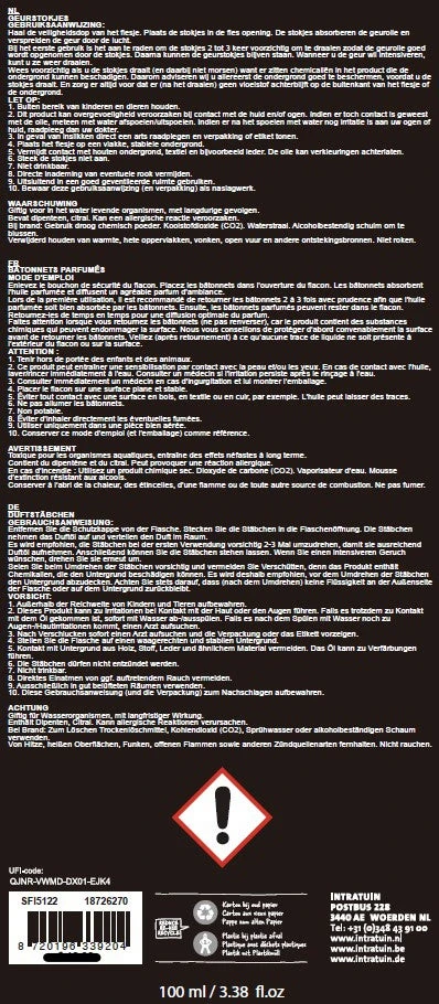 Intratuin Geurstokjes Tropic Black Forest 100 Ml 2 Intratuin Geurstokjes Tropic Black Forest 100 Ml - Afbeelding 2