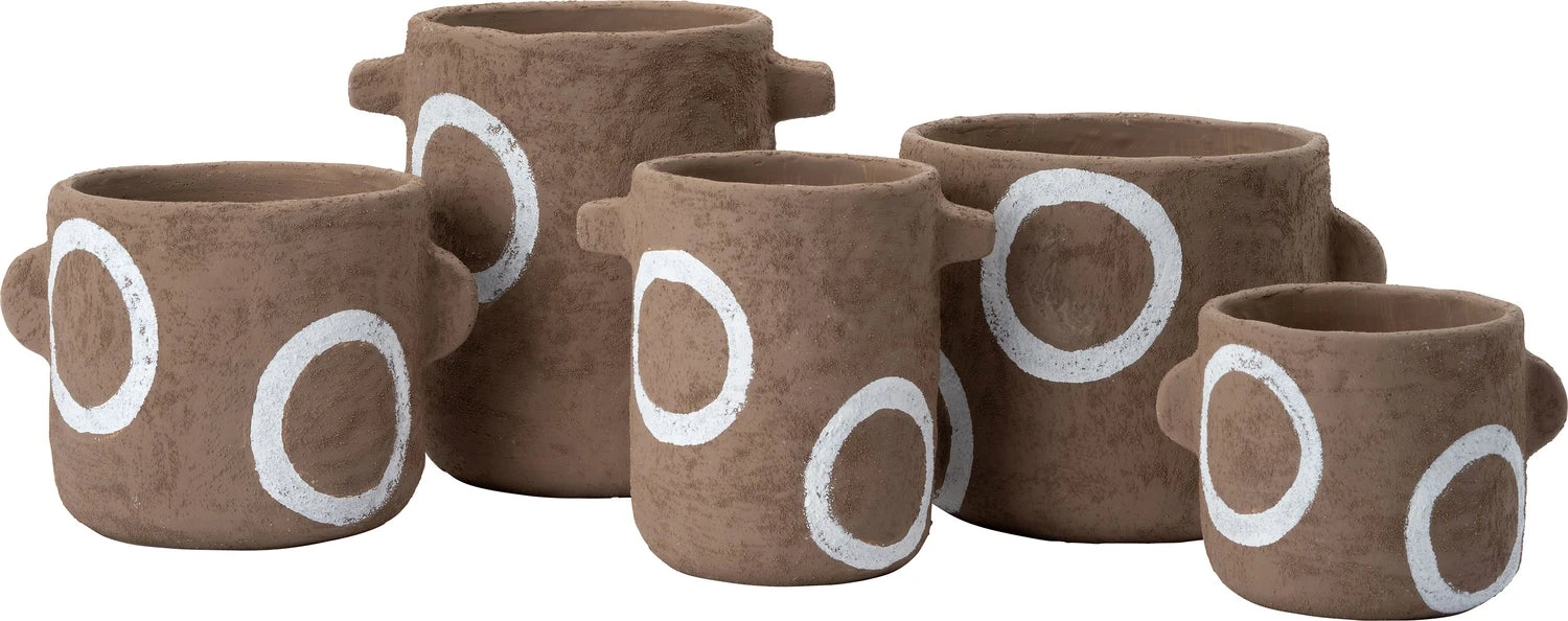 Intratuin Pot Terje Bruin 24 X 18,5 X 23 Cm 2 Intratuin Pot Terje Bruin 24 X 18,5 X 23 Cm - Afbeelding 2