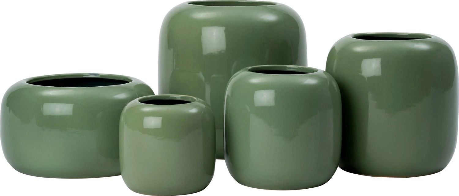 Intratuin Bloempot Noelle Groen D 25 H 25 Cm 2 Intratuin Bloempot Noelle Groen D 25 H 25 Cm - Afbeelding 2