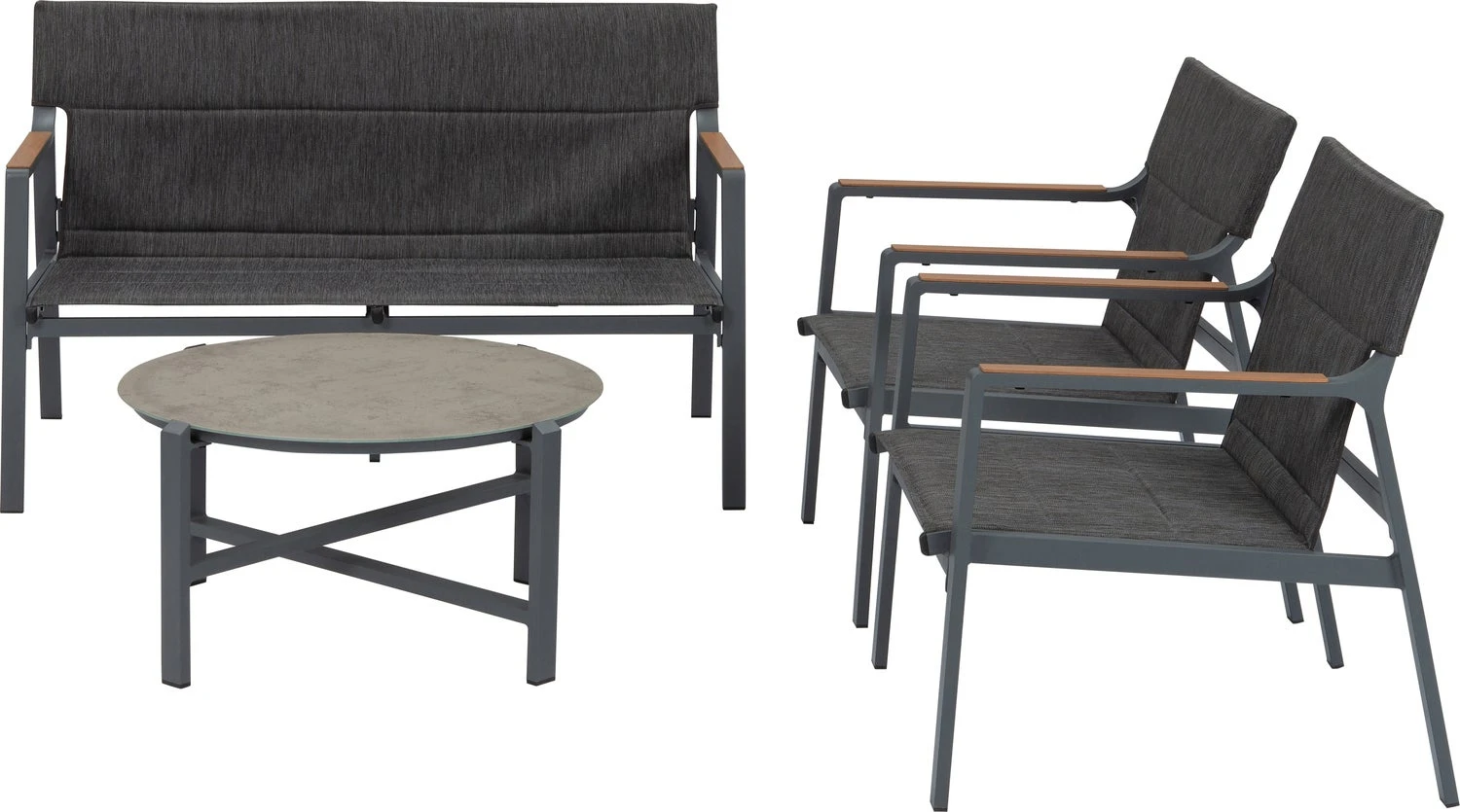 Intratuin 4-zits Loungeset Derby Grijs 3 Intratuin 4-zits Loungeset Derby Grijs - Afbeelding 3