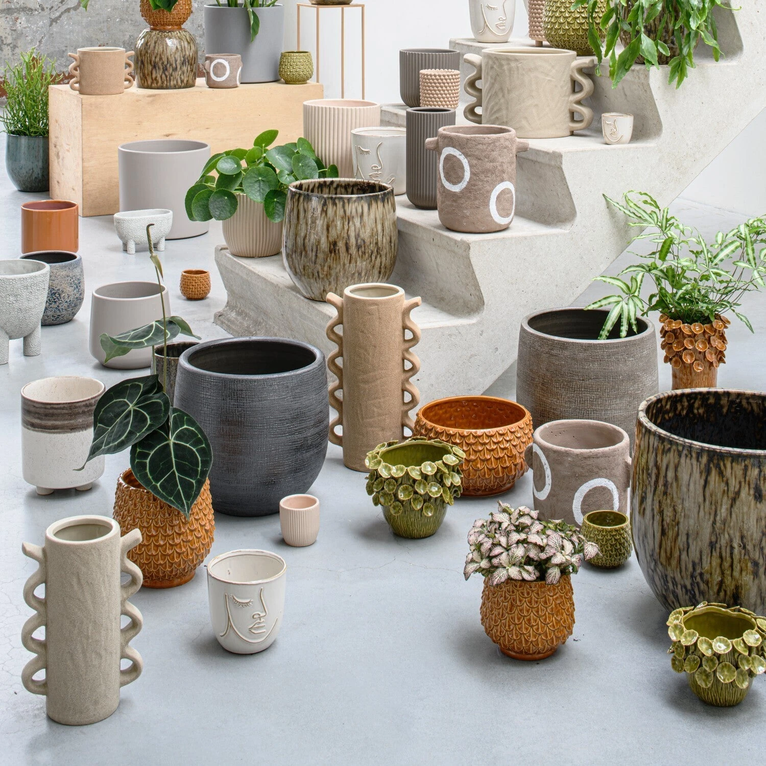 Intratuin Bloempot Kily Groen D 17,5 H 17 Cm 2 Intratuin Bloempot Kily Groen D 17,5 H 17 Cm - Afbeelding 2