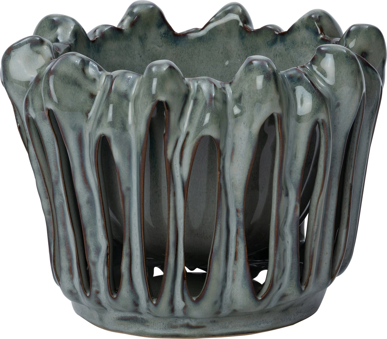 Intratuin bloempot Gyda Blauw D 19,5 H 14,8 cm 1 Intratuin bloempot Gyda Blauw D 19,5 H 14,8 cm