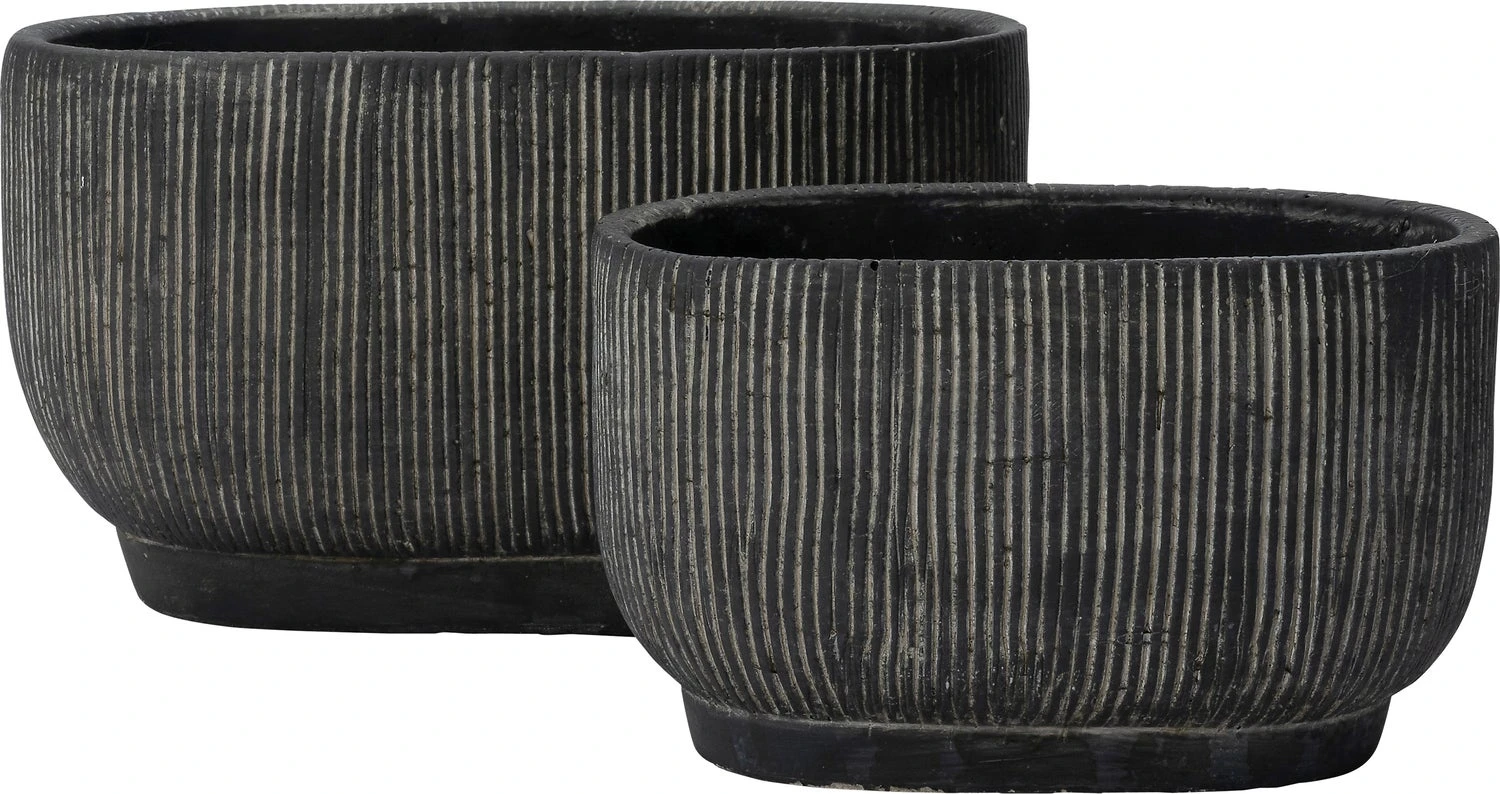 Intratuin Bloempot Cort Zwart 24 X 15,5 X 14 Cm 2 Intratuin Bloempot Cort Zwart 24 X 15,5 X 14 Cm - Afbeelding 2