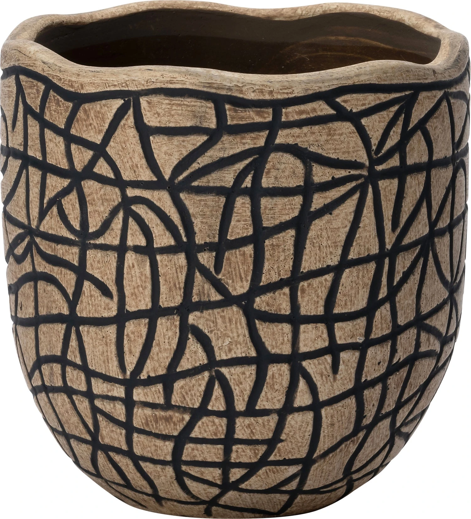 Intratuin Bloempot Carr Zwart D 18 H 17,5 Cm 1 Intratuin Bloempot Carr Zwart D 18 H 17,5 Cm