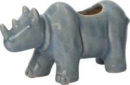 Intratuin Bloempot Neushoorn Blauw 18 X 7,5 X 9 Cm 1 Intratuin Bloempot Neushoorn Blauw 18 X 7,5 X 9 Cm