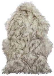 Intratuin Dierenvacht Imitatiebont Wendy Taupe / Grijs 58 X 90 Cm