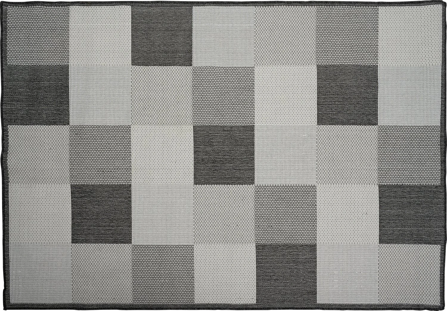 Intratuin Buitenkleed Geblokt Grijs 160 X 230 Cm 1 Intratuin Buitenkleed Geblokt Grijs 160 X 230 Cm