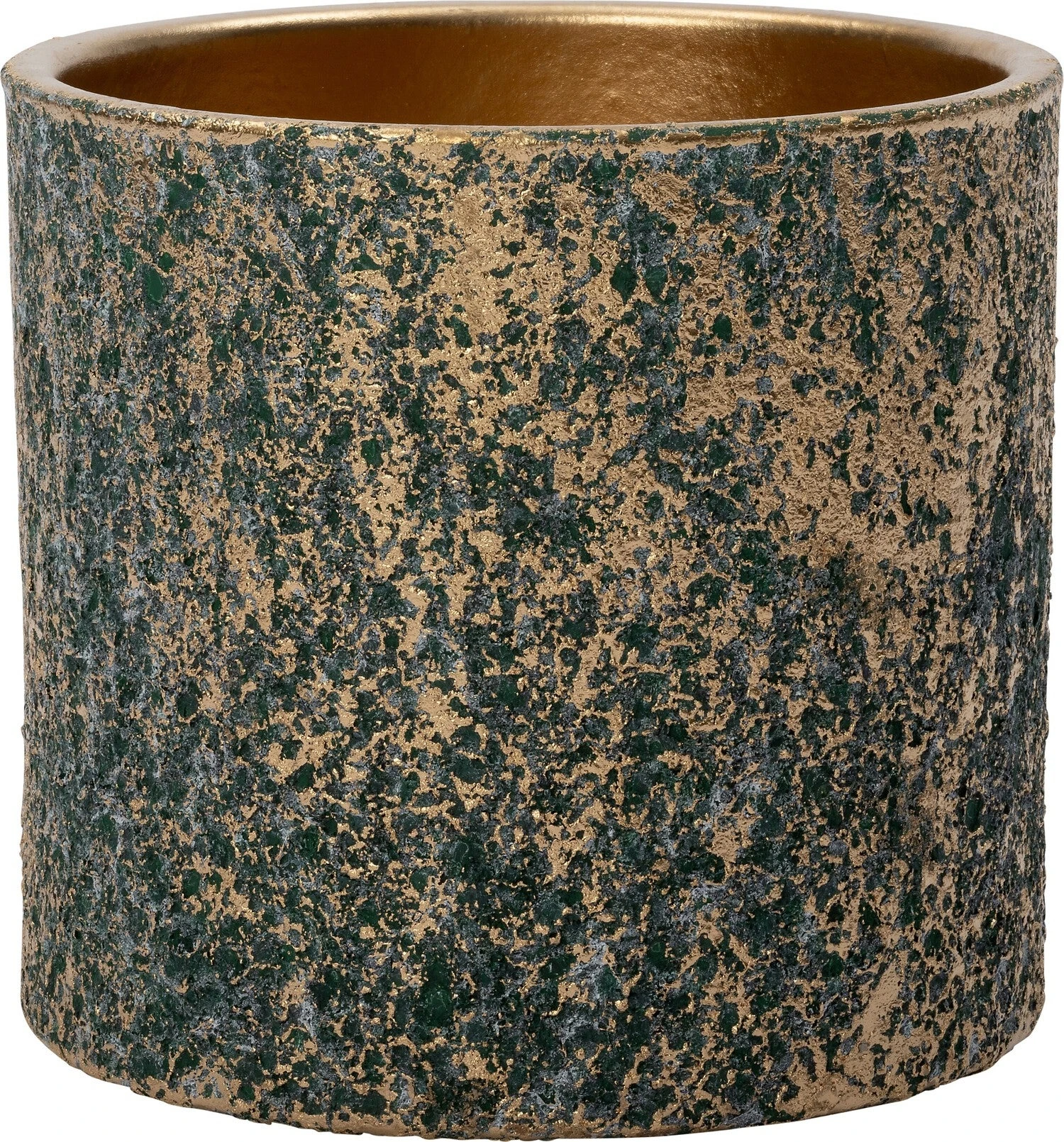 Intratuin Bloempot Eldor Groen / Goud D 20 H 19 Cm 1 Intratuin Bloempot Eldor Groen / Goud D 20 H 19 Cm