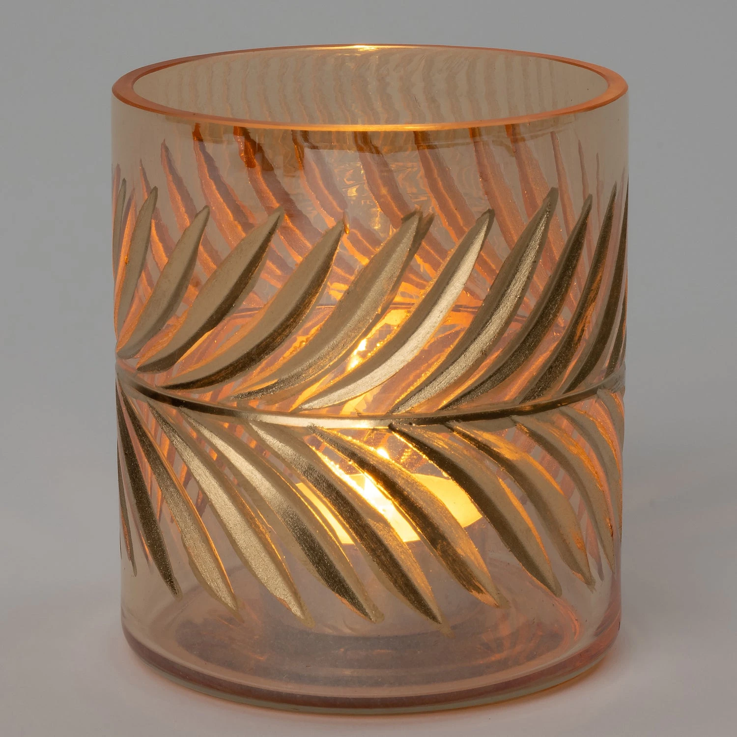 Intratuin Waxinelichthouder Riva Bruin / Transparant D 8 Cm 2 Intratuin Waxinelichthouder Riva Bruin / Transparant D 8 Cm - Afbeelding 2