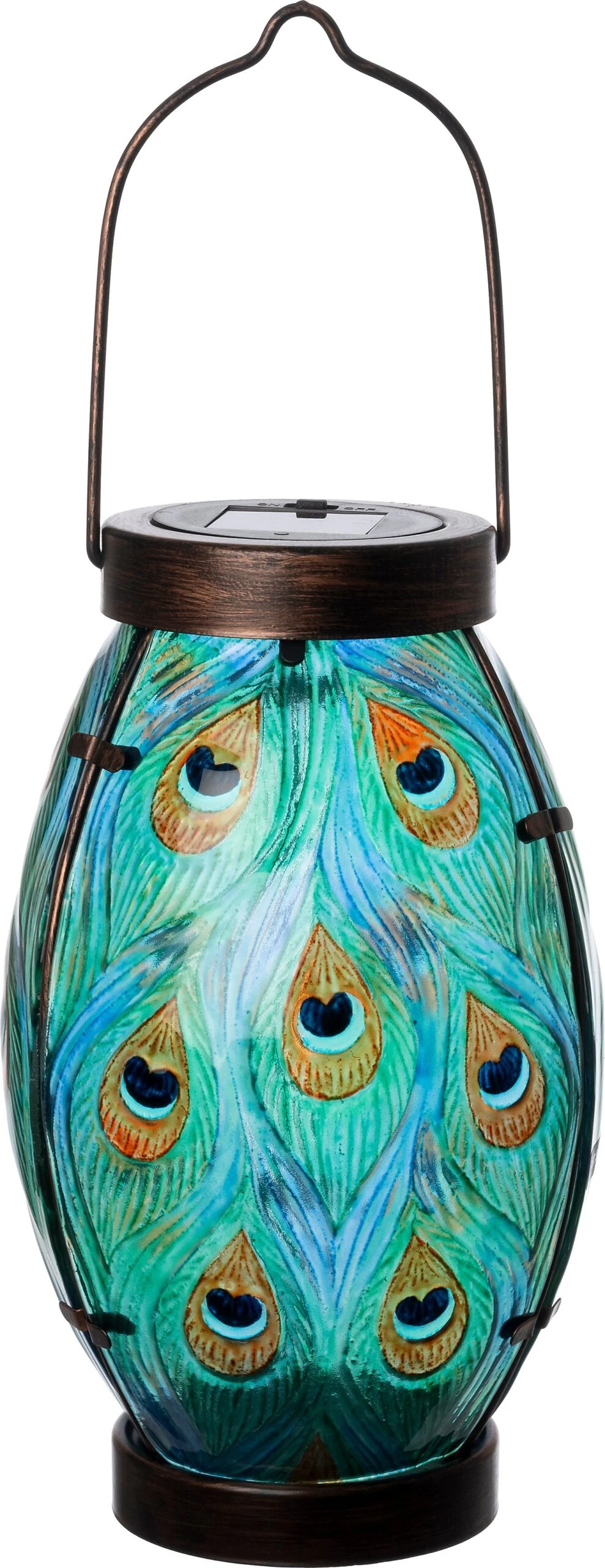 Intratuin Solar Lantaarn Pauw Blauw D 15 H 25 Cm 1 Intratuin Solar Lantaarn Pauw Blauw D 15 H 25 Cm