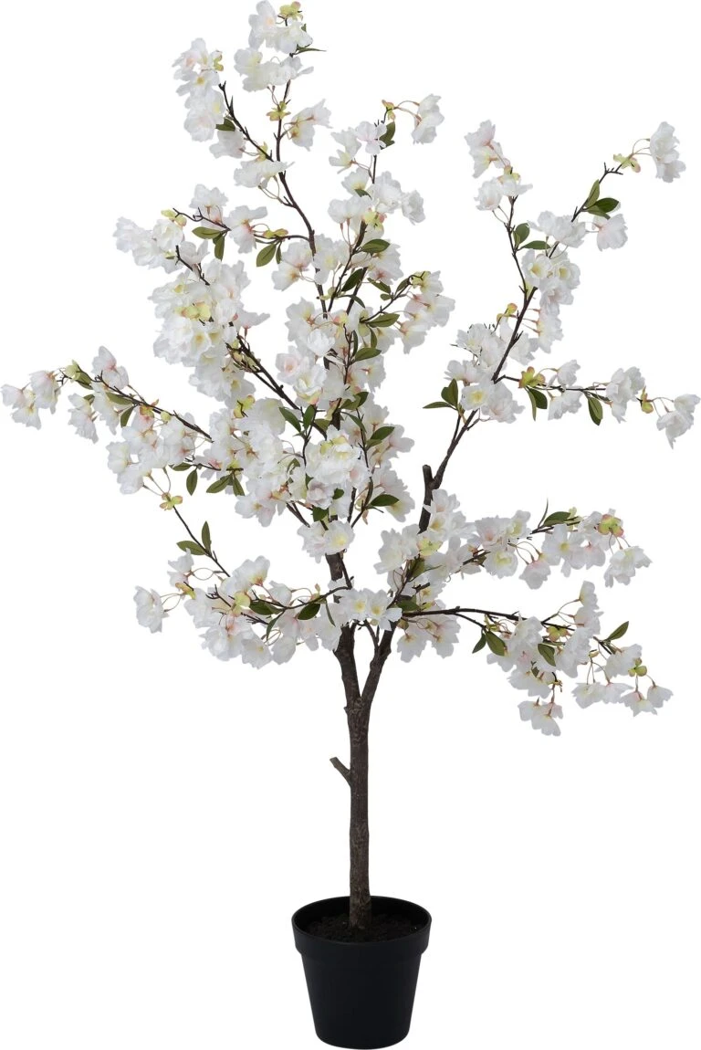Intratuin Kunstplant Japanse Sierkers Wit 70 X 60 X 160 Cm