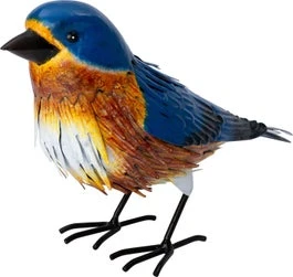 Intratuin Tuinbeeld Aves Vogel Blauw / Oranje 26,5 X 9,5 X 18 Cm 1 Intratuin Tuinbeeld Aves Vogel Blauw / Oranje 26,5 X 9,5 X 18 Cm