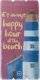 Intratuin Tuin Wandbord Beach Vuurtoren Rood / Blauw 30 X 60 Cm 1 Intratuin Tuin Wandbord Beach Vuurtoren Rood / Blauw 30 X 60 Cm