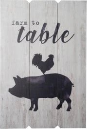 Intratuin Tuin Wandbord Farm Varken Zwart / Wit 40 X 60 Cm 1 Intratuin Tuin Wandbord Farm Varken Zwart / Wit 40 X 60 Cm