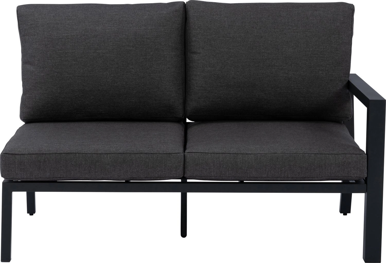 Intratuin 2-zits Loungebank Links Milo Zwart 2 Intratuin 2-zits Loungebank Links Milo Zwart - Afbeelding 2