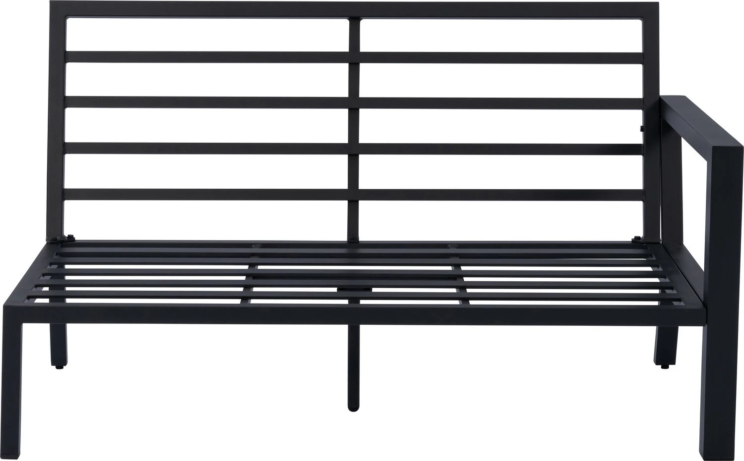 Intratuin 2-zits Loungebank Links Milo Zwart 3 Intratuin 2-zits Loungebank Links Milo Zwart - Afbeelding 3