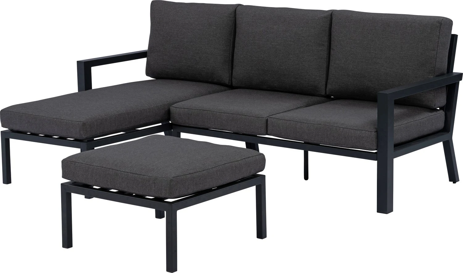 Intratuin 2-zits Loungebank Links Milo Zwart 5 Intratuin 2-zits Loungebank Links Milo Zwart - Afbeelding 5