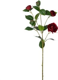 Intratuin Kunstbloem Camellia Rood 73 Cm