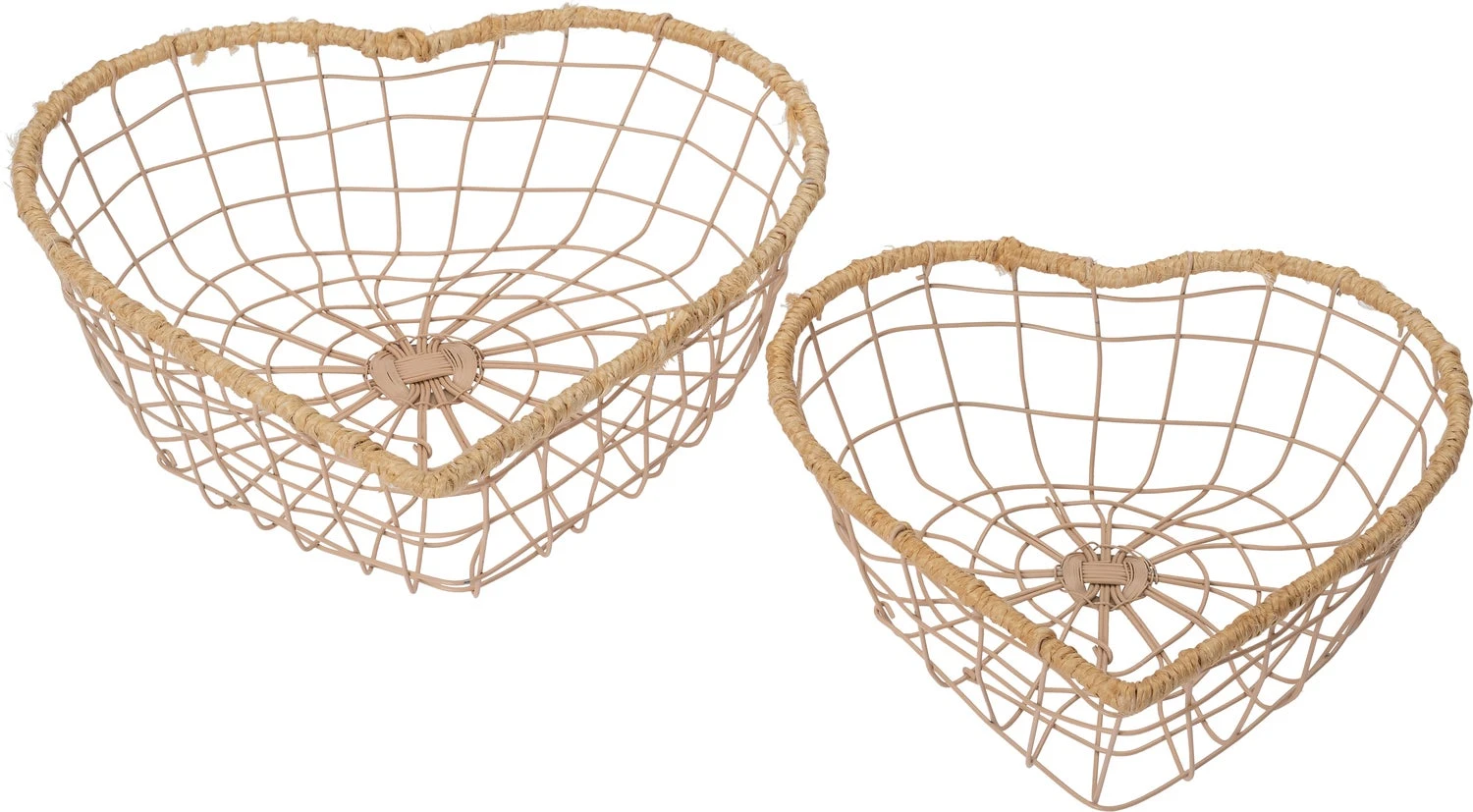 Intratuin Draadmand Dets Creme 21 X 21 X 8 Cm 2 Intratuin Draadmand Dets Creme 21 X 21 X 8 Cm - Afbeelding 2