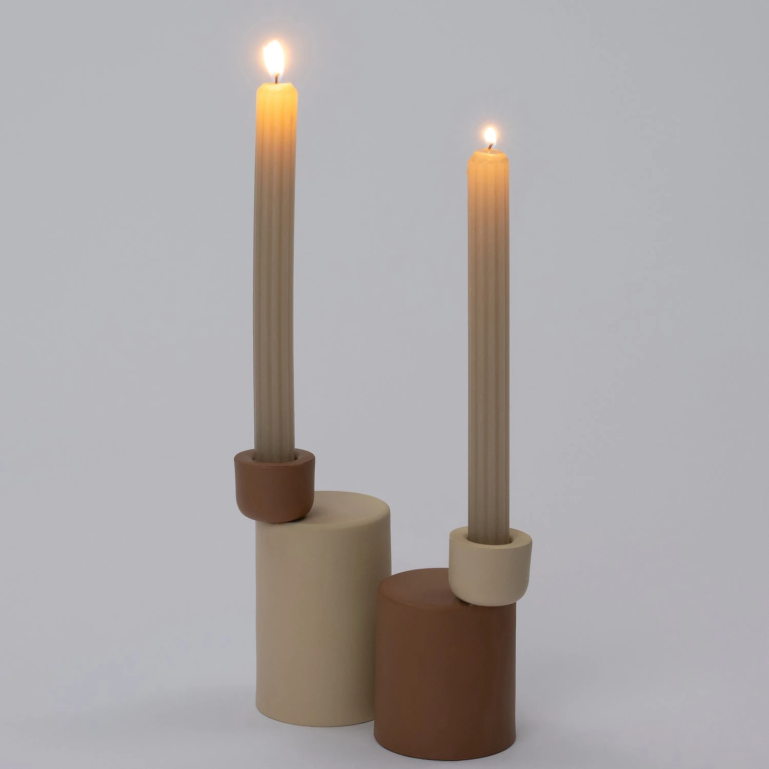 Intratuin Kandelaar Faas Beige D 8 H 14 Cm 2 Intratuin Kandelaar Faas Beige D 8 H 14 Cm - Afbeelding 2