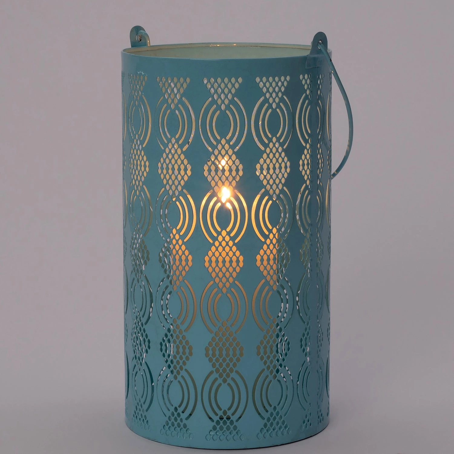 Intratuin Windlicht Dian Blauw D 13 H 25 Cm 2 Intratuin Windlicht Dian Blauw D 13 H 25 Cm - Afbeelding 2