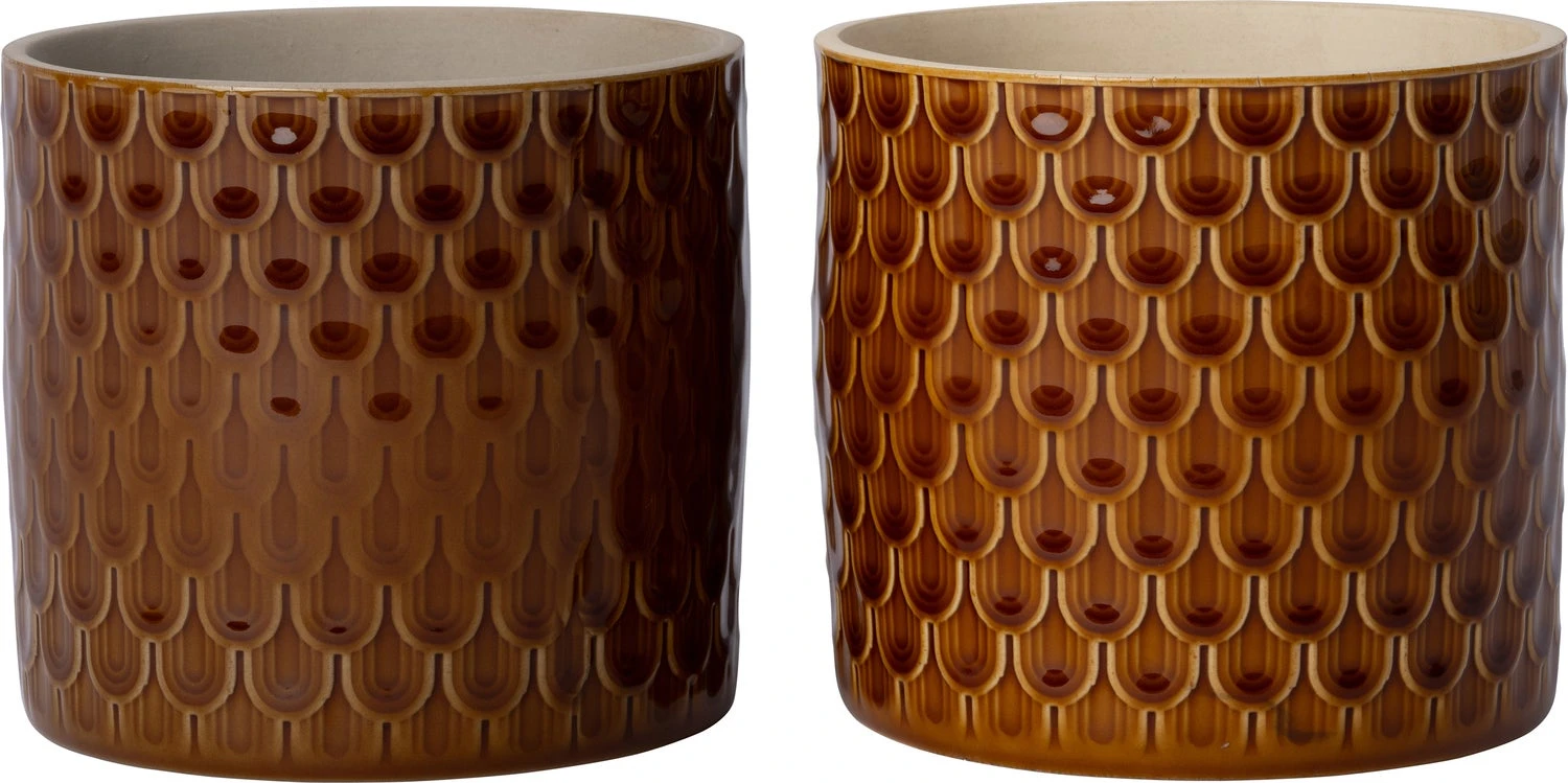 Intratuin Bloempot Goos Licht Bruin D 14,5 H 12,8 Cm 2 Intratuin Bloempot Goos Licht Bruin D 14,5 H 12,8 Cm - Afbeelding 2