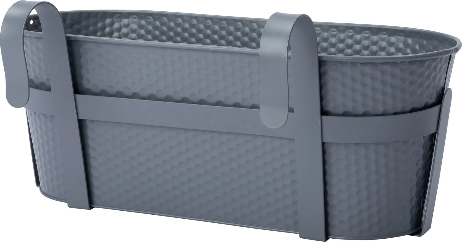 Intratuin Balkonbak Semi Grijs 37 X 26 X 21 Cm 2 Intratuin Balkonbak Semi Grijs 37 X 26 X 21 Cm - Afbeelding 2