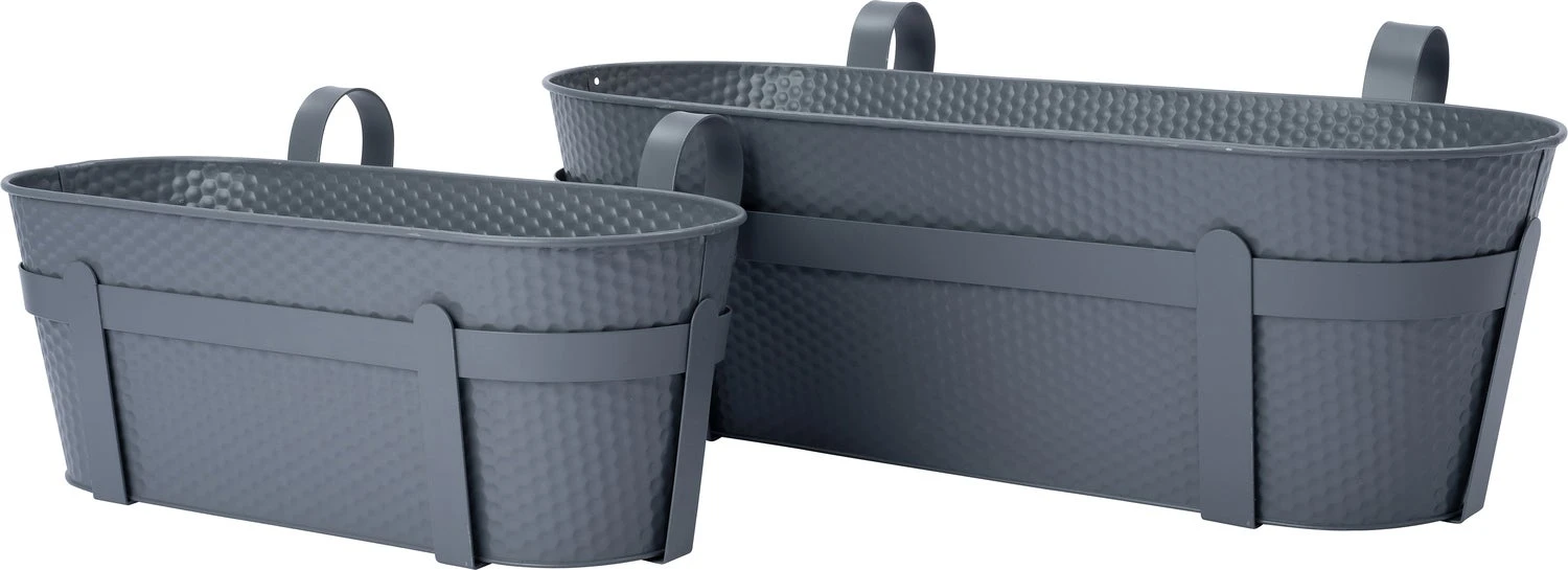 Intratuin Balkonbak Semi Grijs 37 X 26 X 21 Cm 3 Intratuin Balkonbak Semi Grijs 37 X 26 X 21 Cm - Afbeelding 3