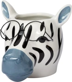 Intratuin Bloempot Zebra Met Bril Multi 15,8 X 13,3 X 12,5 Cm 1 Intratuin Bloempot Zebra Met Bril Multi 15,8 X 13,3 X 12,5 Cm