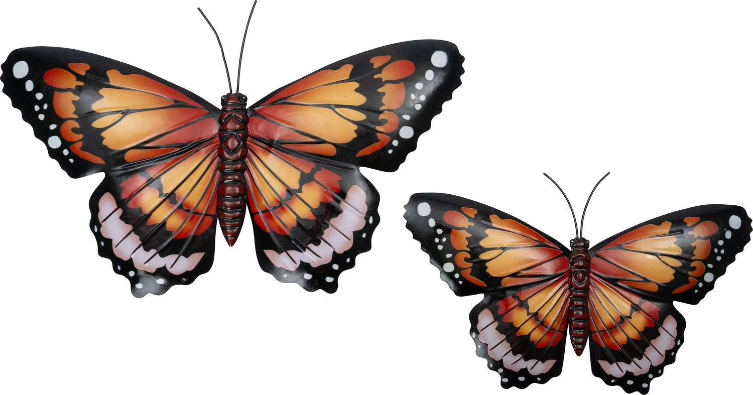 Intratuin Tuin Wanddecoratie Vlinder Oranje 20 X 34 X 1,5 Cm 2 Intratuin Tuin Wanddecoratie Vlinder Oranje 20 X 34 X 1,5 Cm - Afbeelding 2