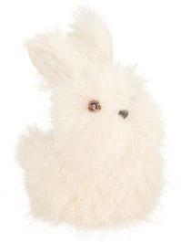 Intratuin Paasdecoratie Fluf Konijn Wit 10 X 8 X 13 Cm