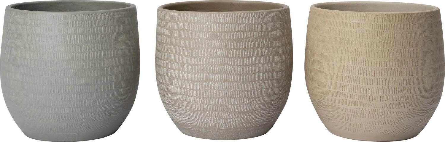 Intratuin Bloempot Xanna Beige D 27 H 25 Cm 2 Intratuin Bloempot Xanna Beige D 27 H 25 Cm - Afbeelding 2