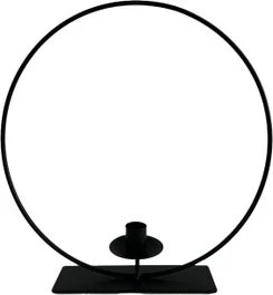 Intratuin Kandelaar Ella Zwart D 30 H 6 Cm