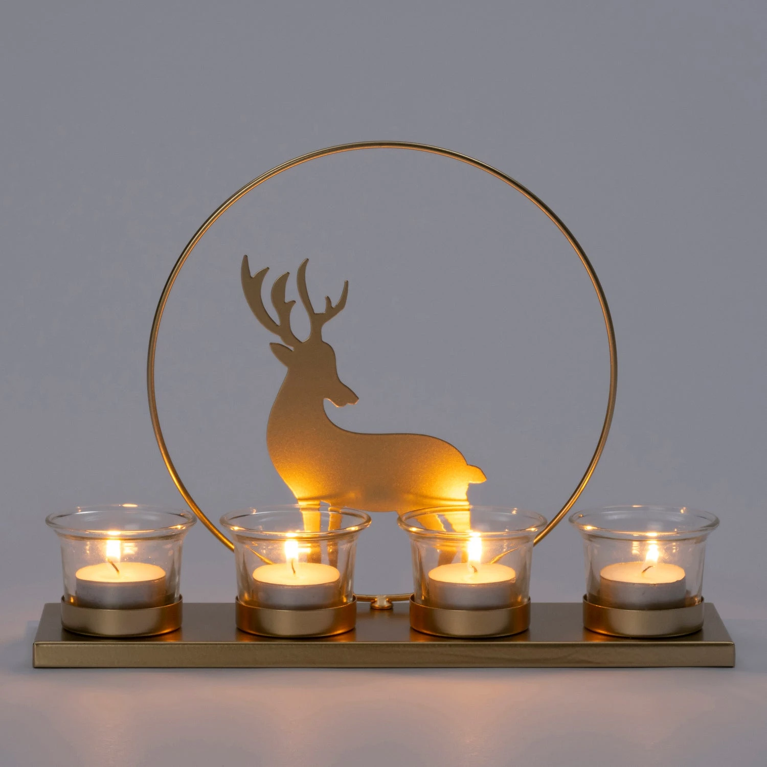 Intratuin Waxinelichthouder Frida Hert Goud 29 X 8 X 21 Cm 2 Intratuin Waxinelichthouder Frida Hert Goud 29 X 8 X 21 Cm - Afbeelding 2