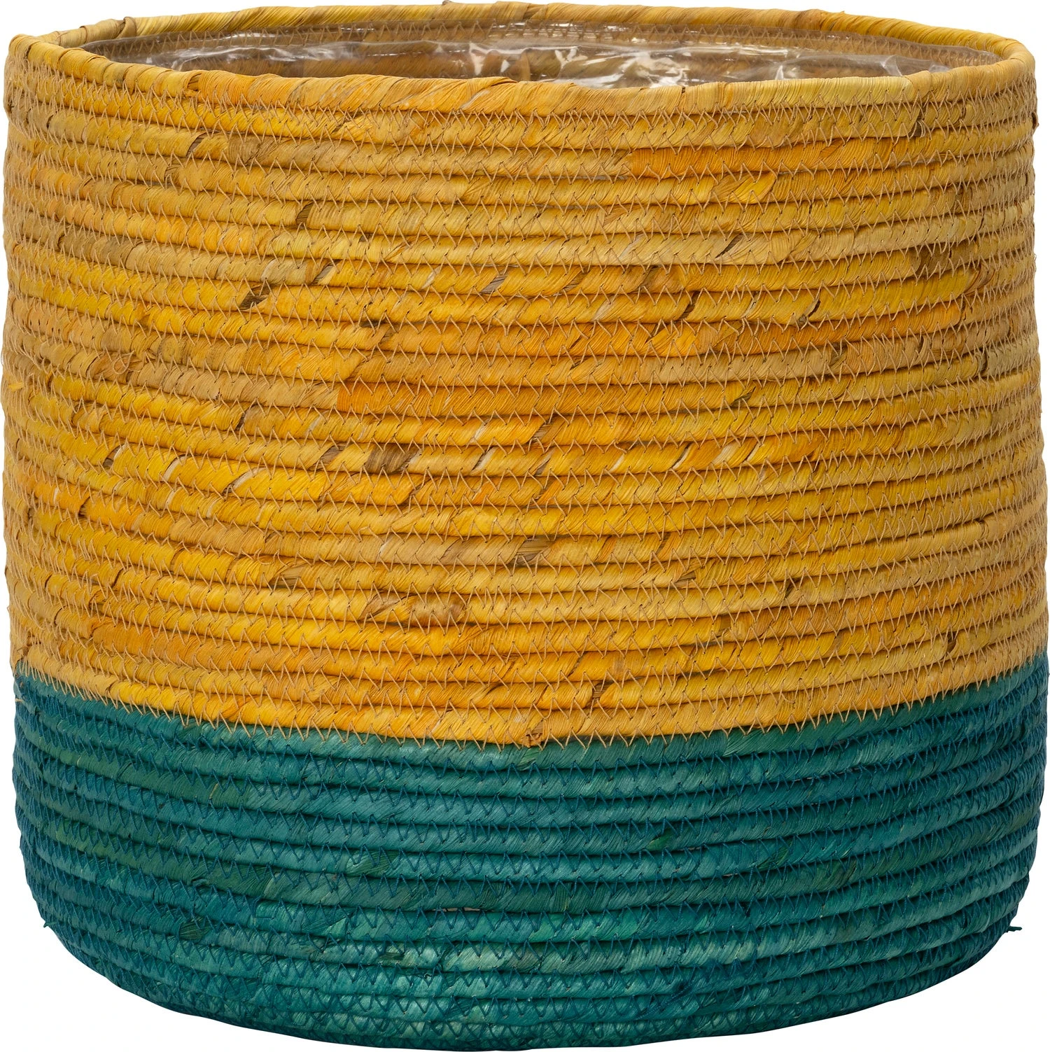 Intratuin Plantenmand Keoni Geel / Blauw D 23 H 22 Cm 1 Intratuin Plantenmand Keoni Geel / Blauw D 23 H 22 Cm