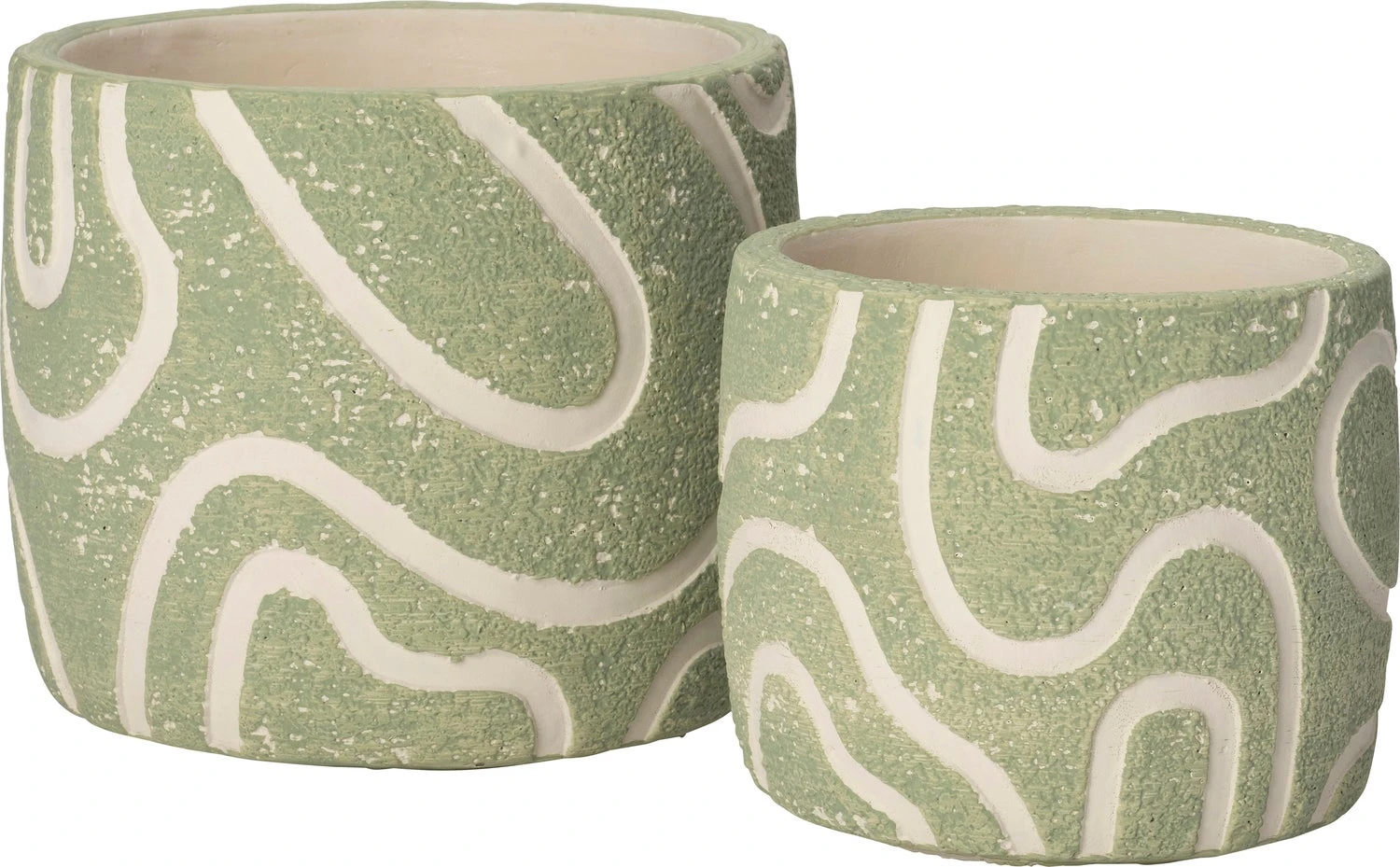 Intratuin Bloempot Kyo Groen D 14,5 H 13 Cm 2 Intratuin Bloempot Kyo Groen D 14,5 H 13 Cm - Afbeelding 2