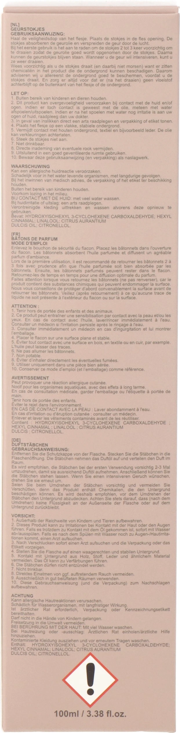 Intratuin Geurstokjes Jaira Soft Cotton 100 Ml 4 Intratuin Geurstokjes Jaira Soft Cotton 100 Ml - Afbeelding 4